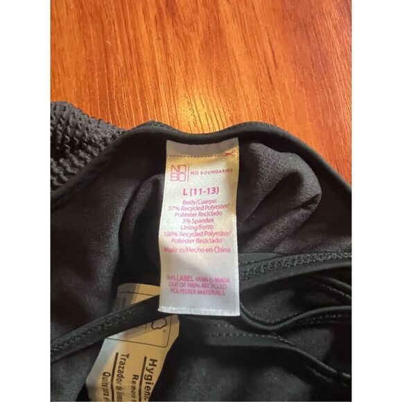 NWT No Boundaries Black swimsuit size large - Picture 6 of 9